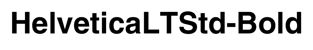 Helvetica LT Std Bold