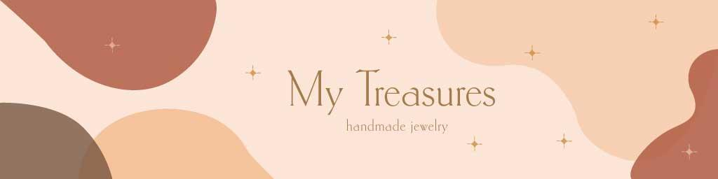 Template Elegant Beige Handmade Jewelry Ad Poster