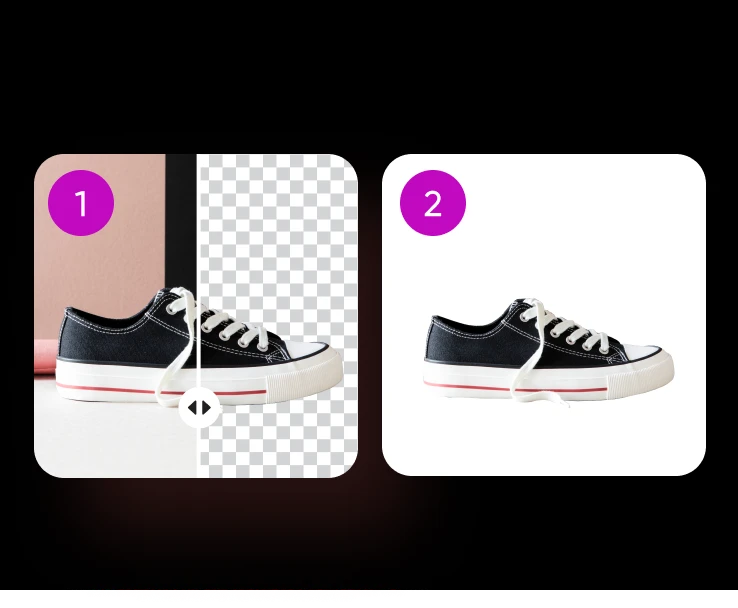 white background