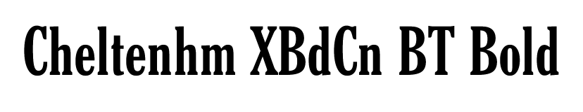 Cheltenhm XBdCn BT Bold