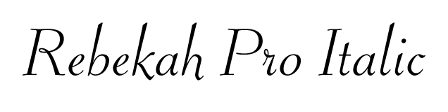 Rebekah Pro Italic